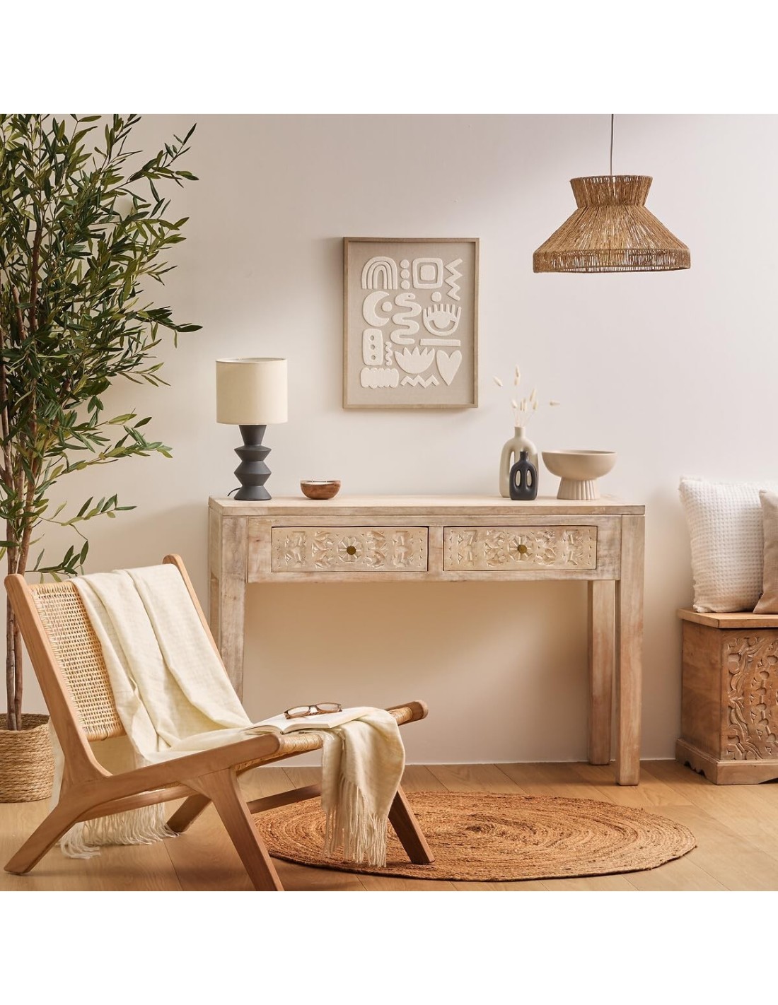 Atmosphera Decorazione da Parete 3D Petra Beige 40x50 cm | shopincasa.it