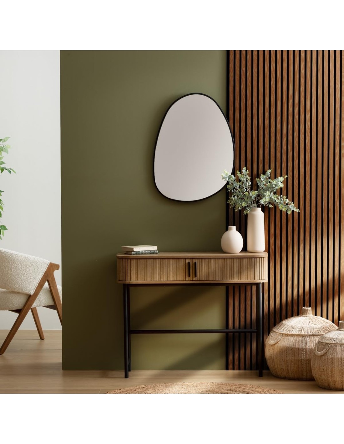 Atmosphera Pannello Decorativo Legno Colva 240x60 cm Noyer | shopincasa.it