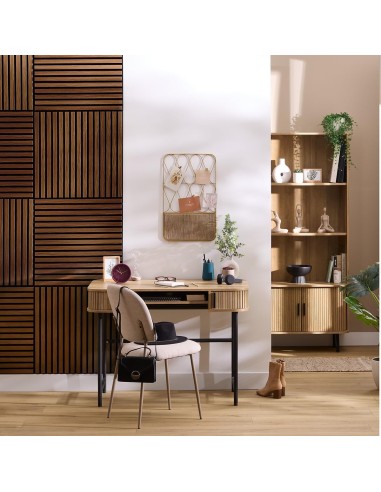 Atmosphera Pannello Decorativo Legno Colva 60x60 cm Noyer | shopincasa.it
