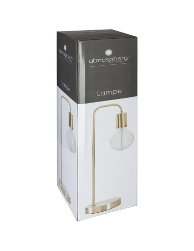 Atmosphera Lampada Dritta Keli Metallo e Cemento Oro H45 cm | shopincasa.it