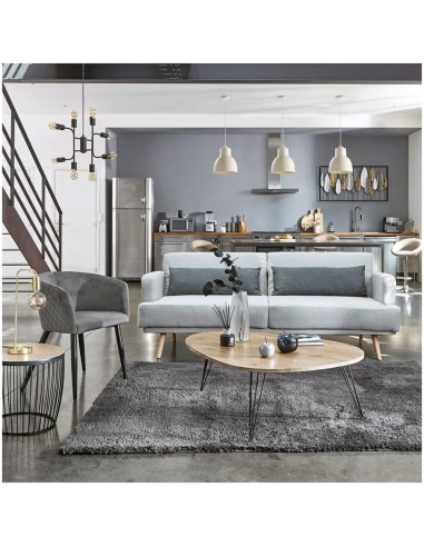 Atmosphera Lampada Dritta Keli Metallo e Cemento Oro H45 cm | shopincasa.it