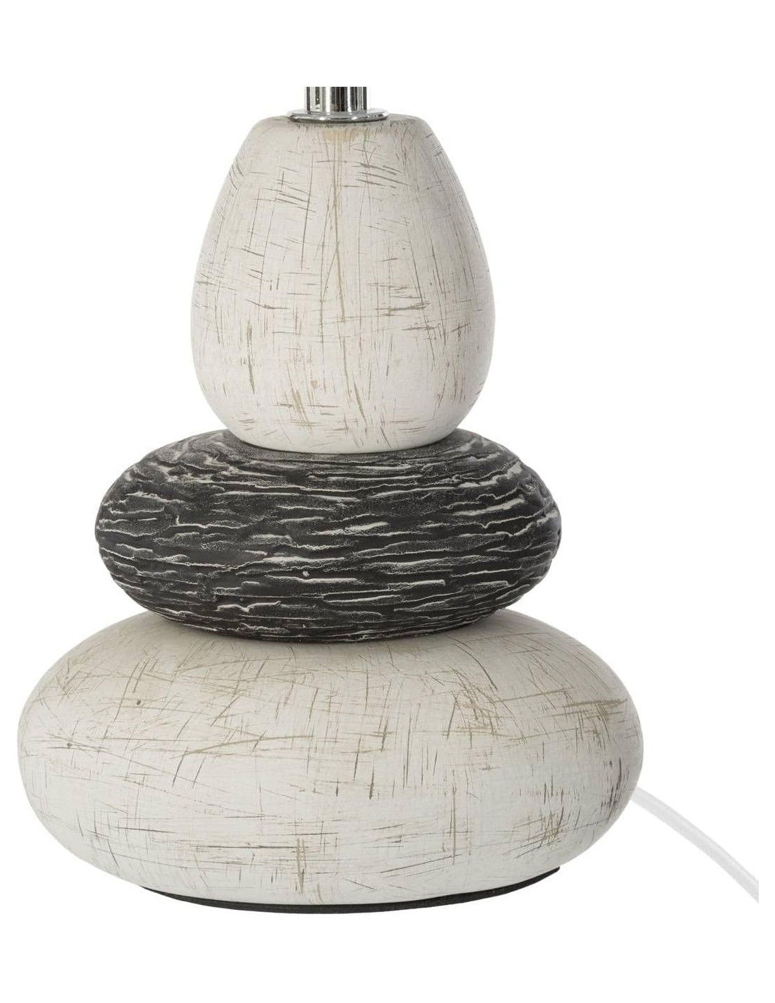 Atmosphera Lampada da Tavolo in Ceramica 3 Rulli H33 cm | shopincasa.it