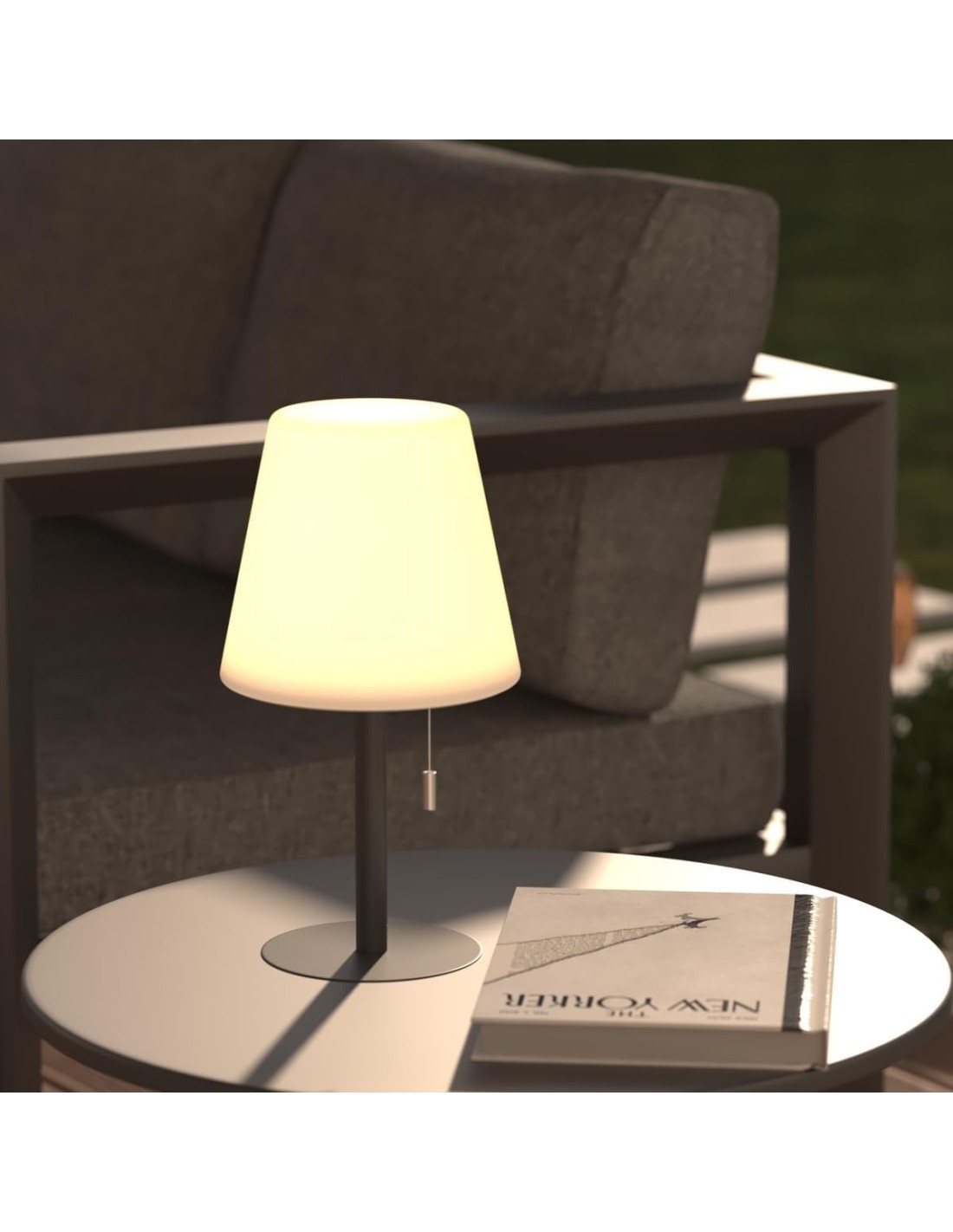 Atmosphera Lampada da Esterno Zack Grigio Scuro H30 cm | shopincasa.it