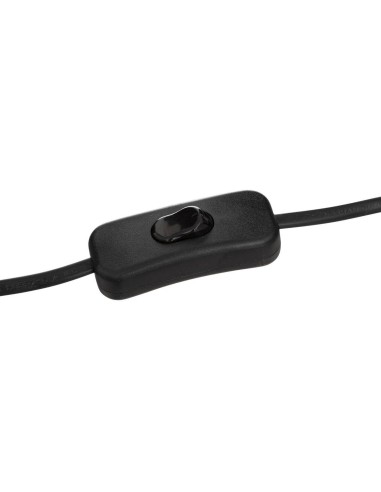 Atmosphera Lampada Paralume Panna e Metallo Nero H52 cm | shopincasa.it