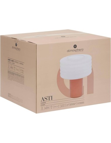 Atmosphera Lampada da Tavolo Asti Vetro Brown Ecurel H36 cm A+++ | shopincasa.it