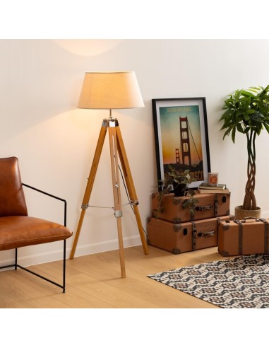 Atmosphera Lampada da Terra Treppiede Bambù Runo Avorio H146 cm | shopincasa.it