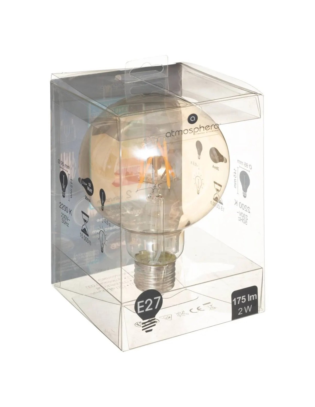 Lampadina LED Globe Atmosphera D9,5 cm | shopincasa.it