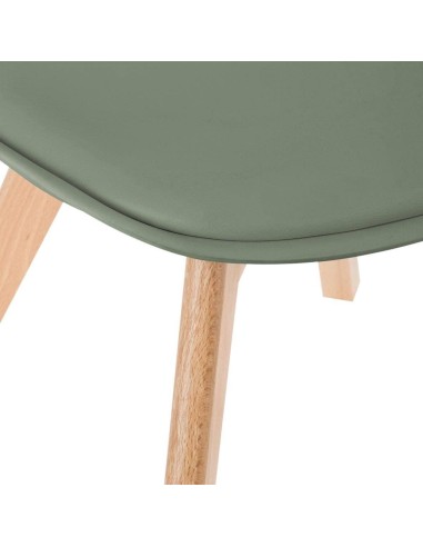 Atmosphera Sedia Baya Gambe Faggio Verde Kaki | shopincasa.it