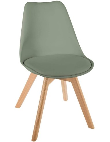 Atmosphera Sedia Baya Gambe Faggio Verde Kaki | shopincasa.it