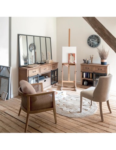 Atmosphera Sedia Livia Beige Legno di Faggio | shopincasa.it