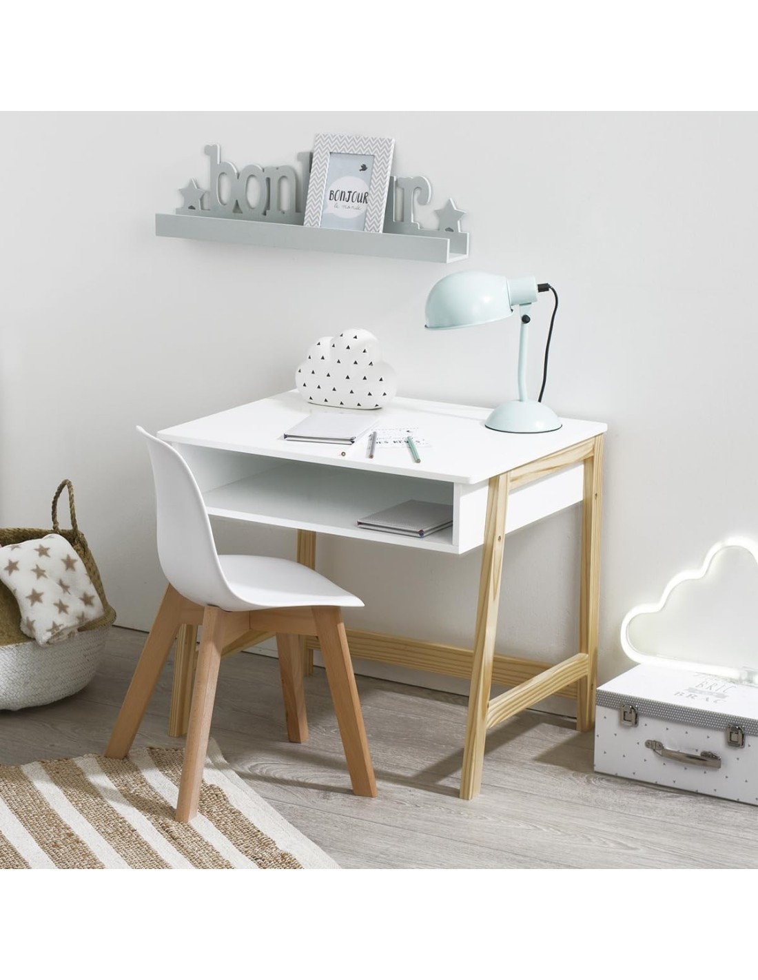 Atmosphera Sedia Bambini Scandinave Bianca | shopincasa.it