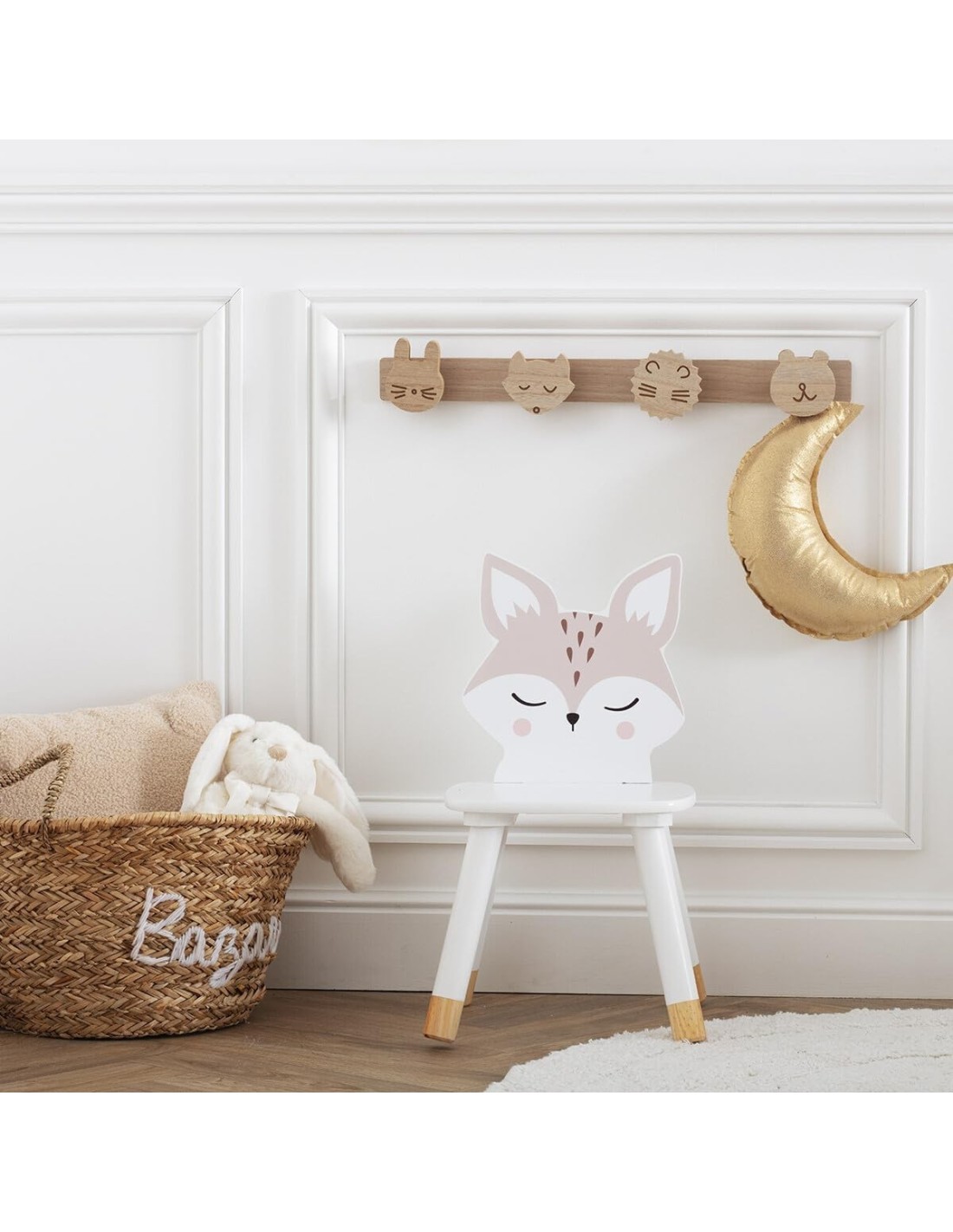 Atmosphera Sedia Bambini "Volpe" Legno Bianco | shopincasa.it