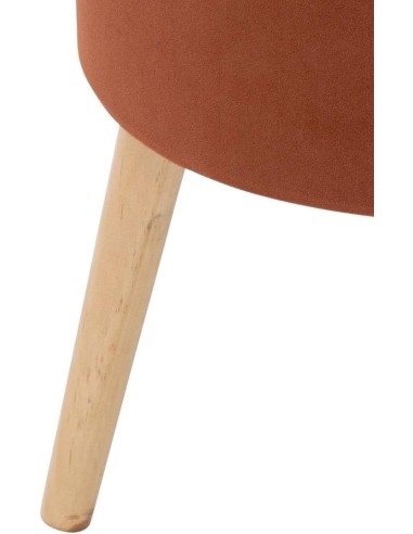 Atmosphera Sgabello Cassapanca "Tess" Velluto Ambra | shopincasa.it