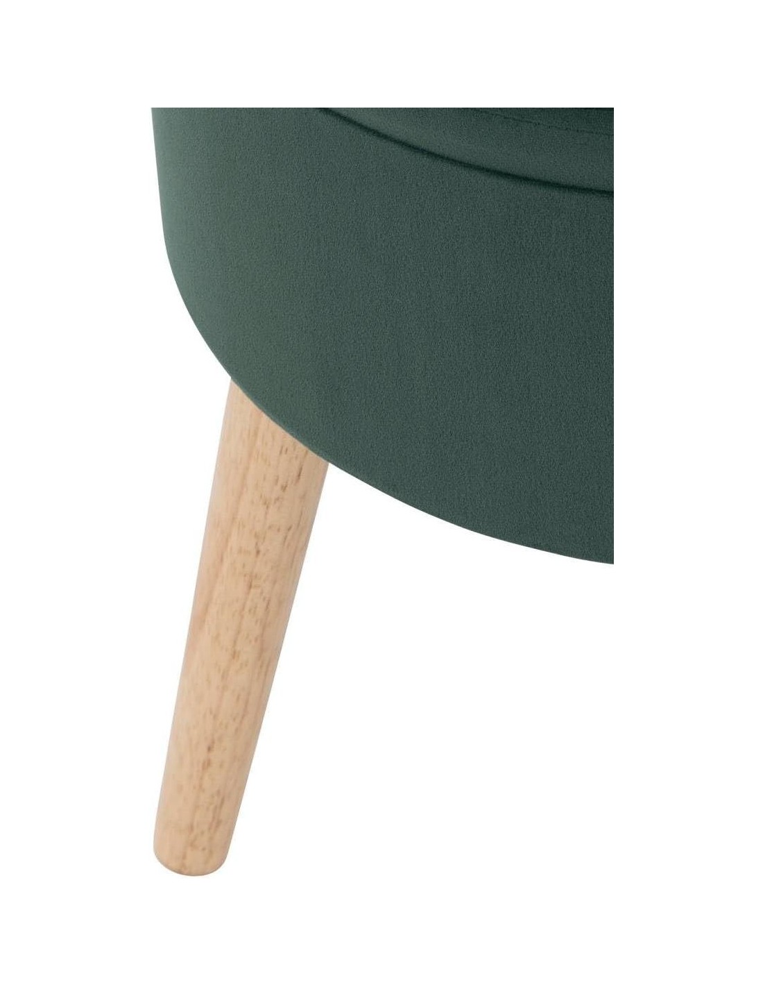 Atmosphera Sgabello Cassapanca "Tess" Velluto Verde | shopincasa.it