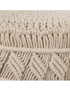 Atmosphera Sgabello in Macramé e Legno | shopincasa.it 2