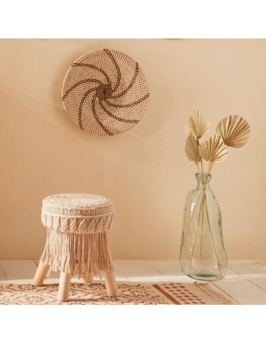 Atmosphera Sgabello in Macramé e Legno | shopincasa.it