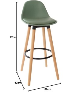 SEDIE: vendita online SGABELLO BAR MAXON 93CM VERDE in offerta 2