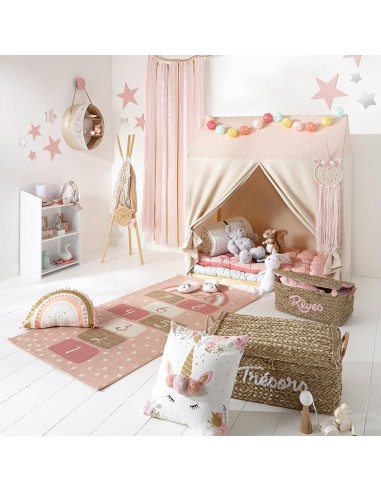 CUSCINO UNICORNO 40X40CM CON POMPOM su Shop in Casa