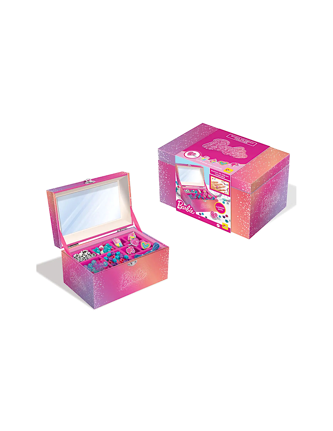GIOCHI GIRL: vendita online PORTAGIOIE BARBIE CON KIT PERLINE in offerta