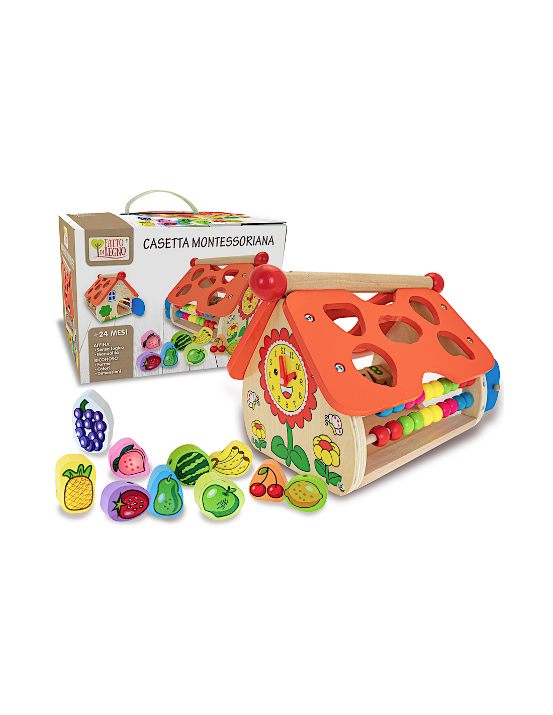 INFANZIA: vendita online CASETTA MONTESSORIANA - FATTO DI LEGNO -GIOCO EDUCATIVO in offerta