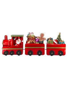 OGGETTISTICA NATALE: vendita online Trenino di Natale con led 61x15x22cm, decorazione luminosa natalizia, la magia di Natale ...
