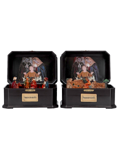 OGGETTISTICA NATALE: vendita online Natività di Natale in music box con led, presepe elegante, la magia di Natale per la tua ...