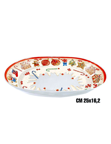 MARZAPANE VASSOIO OVALE FONDO 25X16CM