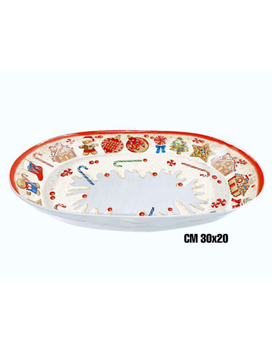 MARZAPANE VASSOIO OVALE FONDO 30X20CM