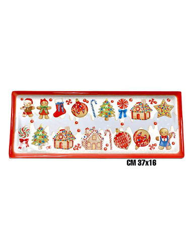 MARZAPANE VASSOIO RETTANGOLARE 37X16CM