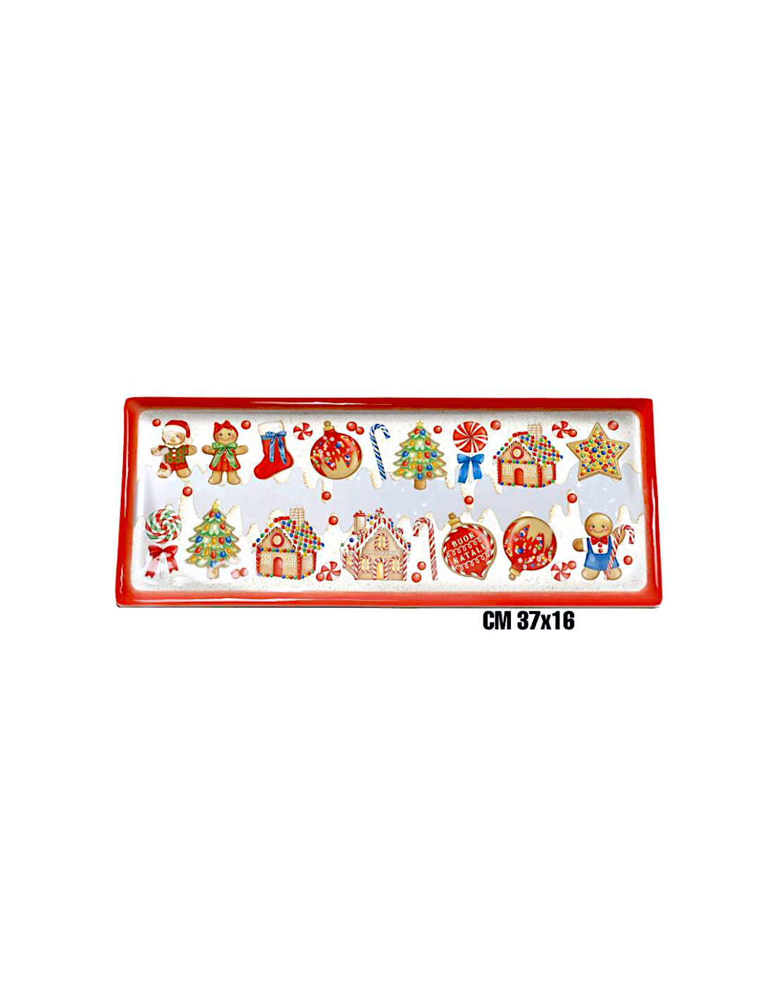 MARZAPANE VASSOIO RETTANGOLARE 37X16CM