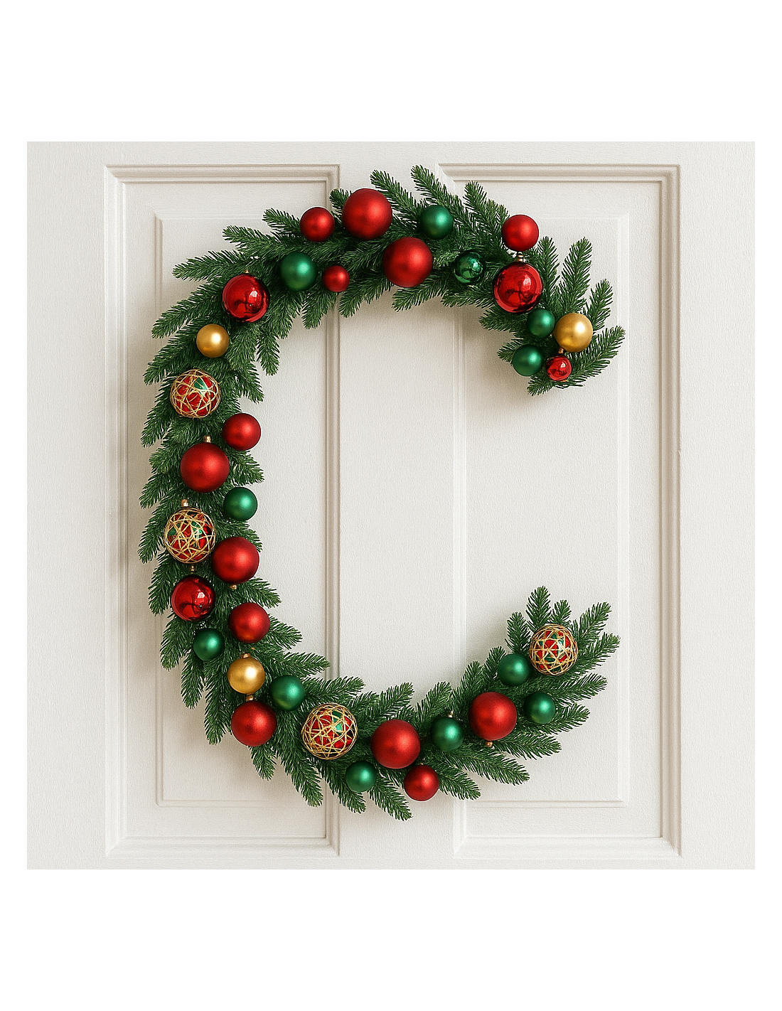 BOE E GHIRLANDE: vendita online BOA di Natale 300CM con Sfere Rosso Oro e LED, Decorazione luminosa, Addobbo natalizio elegan...