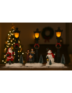 GIOSTRINE E VILLAGGI: vendita online Scenario di Natale lampione con led assortito, decorazione luminosa, la magia di Natale ...