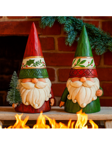 OGGETTISTICA NATALE: vendita online Gnomo di Natale multicolor 11,5x8,5x19,4 assortito, decorazione luminosa, la magia di Nat...