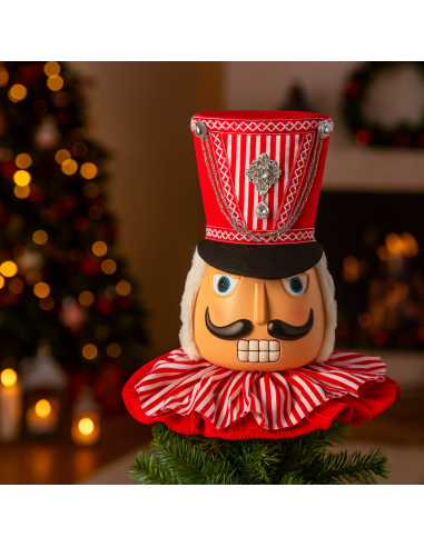SFERE E PENDAGLI: vendita online Puntale di Natale schiaccianoci multicolor 30x14x29, addobbo per albero, la magia di Natale ...