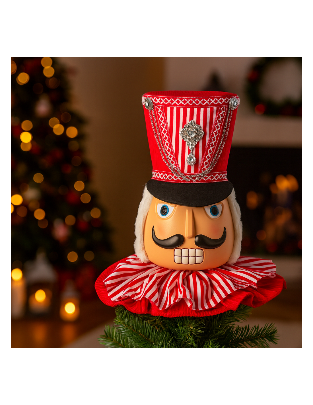 SFERE E PENDAGLI: vendita online Puntale di Natale schiaccianoci multicolor 30x14x29, addobbo per albero, la magia di Natale ...