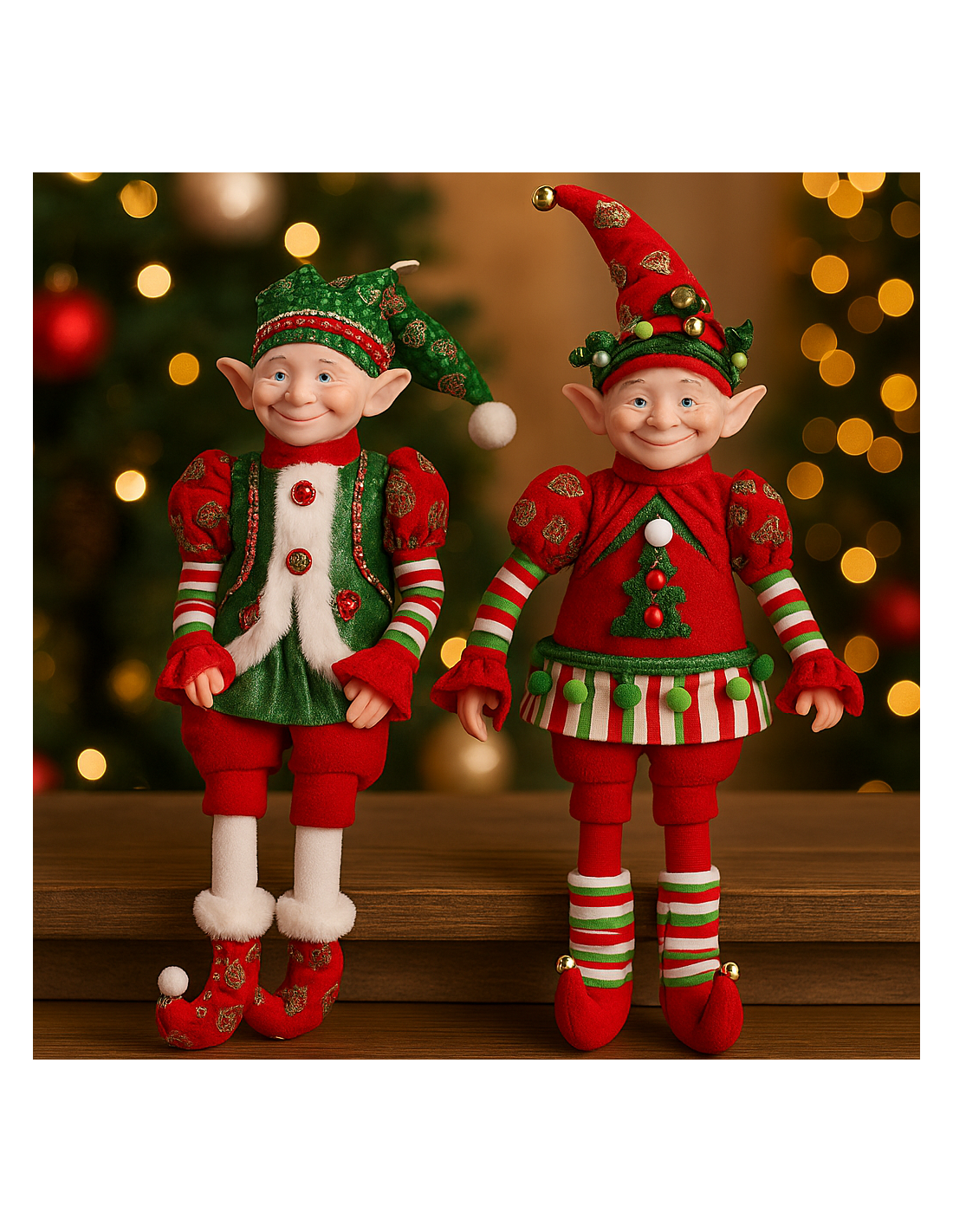 OGGETTISTICA NATALE: vendita online Elfo di Natale con abito rosso 12x7x45,72cm assortito, addobbo festivo, la magia di Natal...