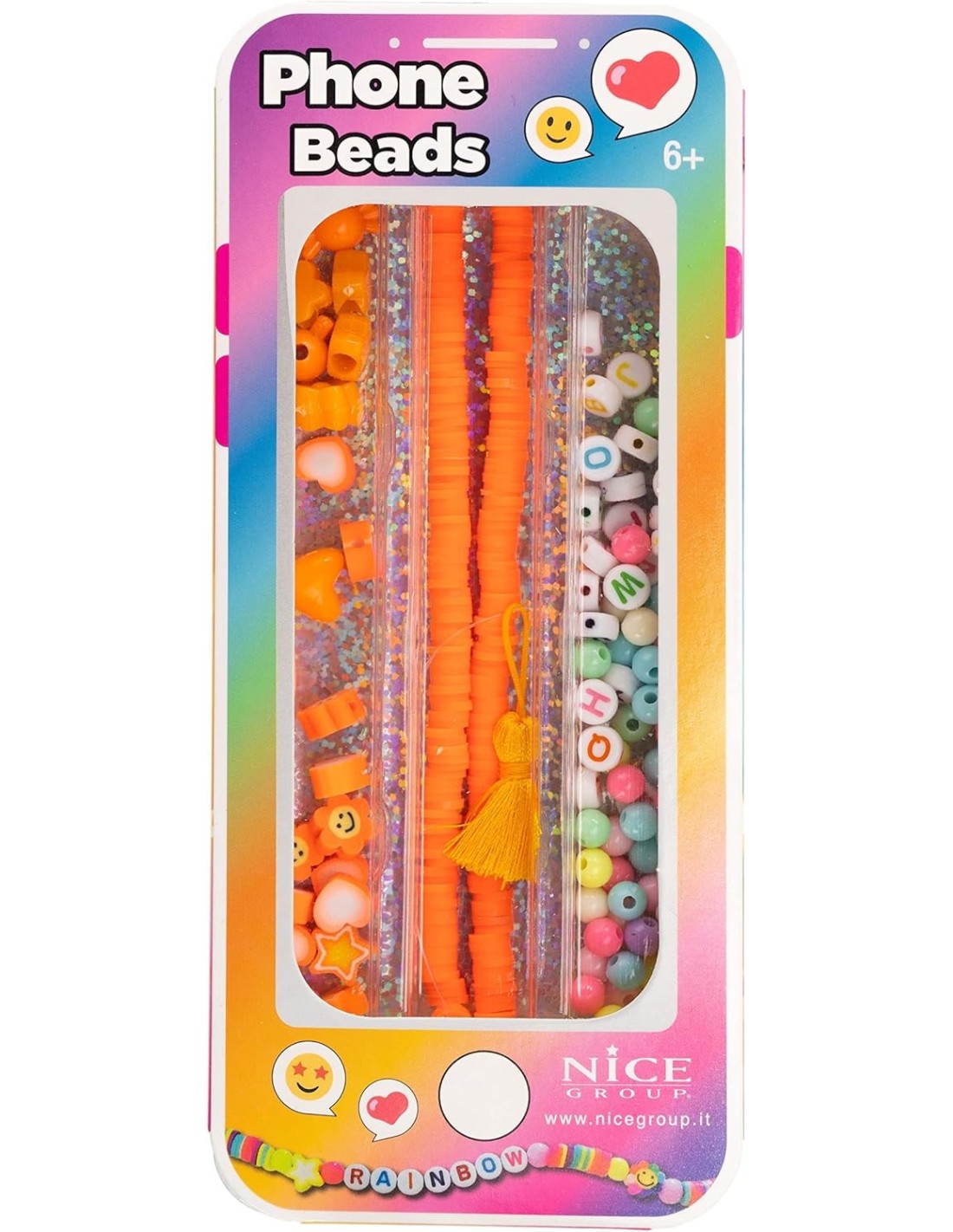 Nice Group Perline ABC Phone Beads 87019 kit creativo bambini | Shop in Casa