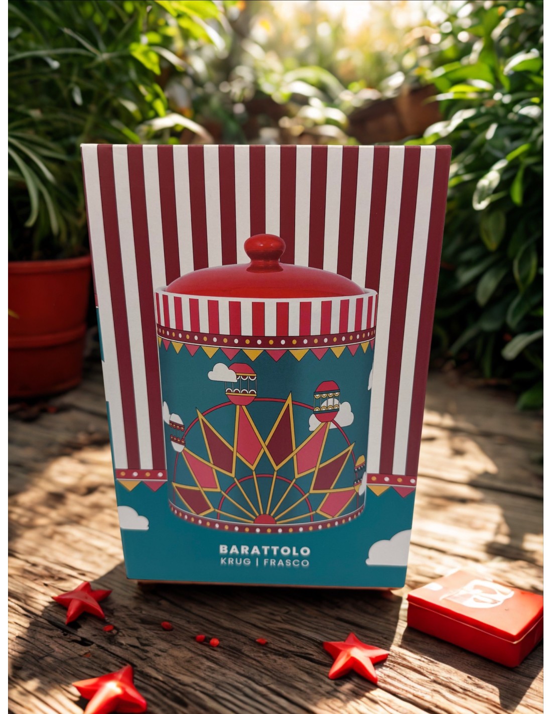 Barattolo Bialetti Winter Wonderland con tappo rosso | shopincasa.it