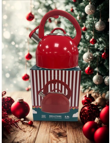Bollitore rosso Bialetti Winter Wonderland Natale 2025 | shopincasa.it