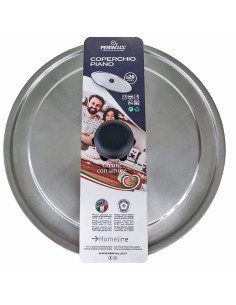 COPERCHIO PIANO 26CM ALLUMINIO CON POMOLO