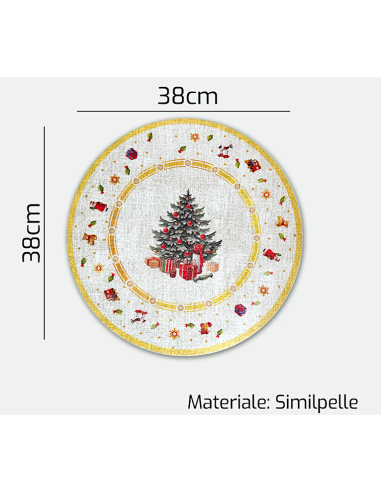 TOVAGLIETTA 956770 DEC.NATALIZIO 38CM SIMILPELLE