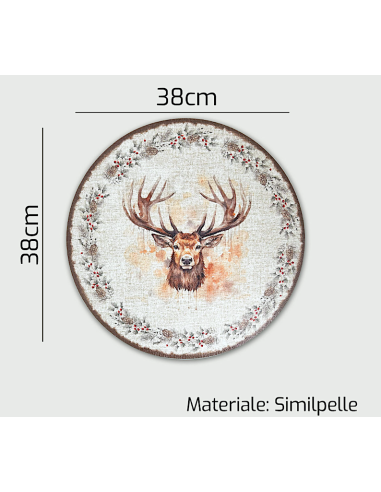 TOVAGLIETTA 956777 DEC.NATALIZIO 38CM SIMILPELLE