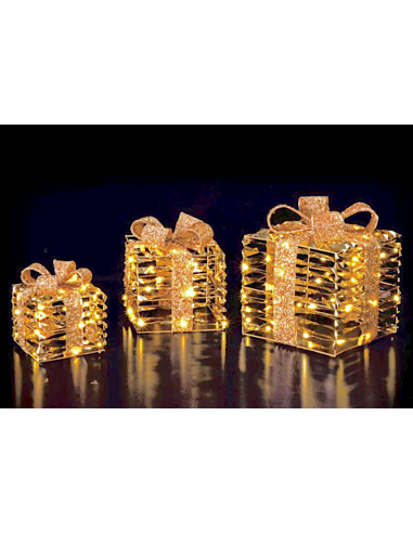 SET 3 PACCHI REGALO 111228 15/20/25CM ORO