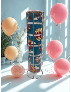 PORCELLANE: vendita online Set 6 tazzine impilabili Mongolfiera Natale Bialetti linea Winter Wonderland in offerta
