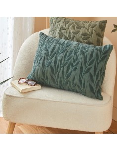 Cuscino jacquard Lehto Verde Chiaro 50x50 cm Atmosphera | shopincasa.it 2