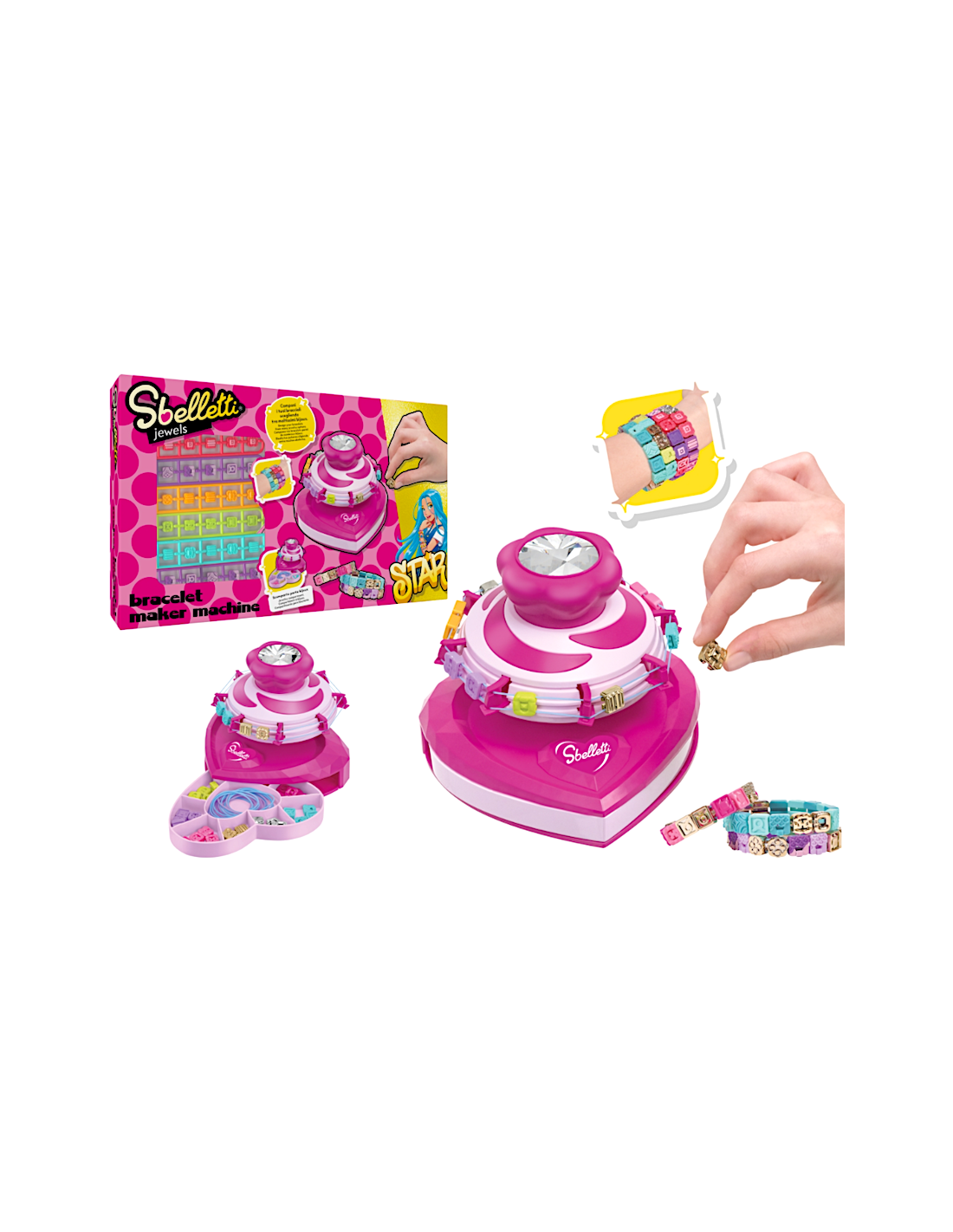 GIOCHI GIRL: vendita online SBELLETTI MACCHINA CREA BRACCIALETTI in offerta