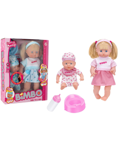 GIOCHI GIRL: vendita online COPPIA BAMBOLE 40/30CM ASSORTITO in offerta