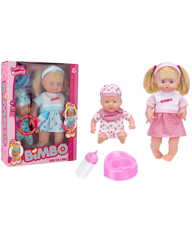 BIMBO 43015 COPPIA BAMBOLE 40/30CM ASSORTITO