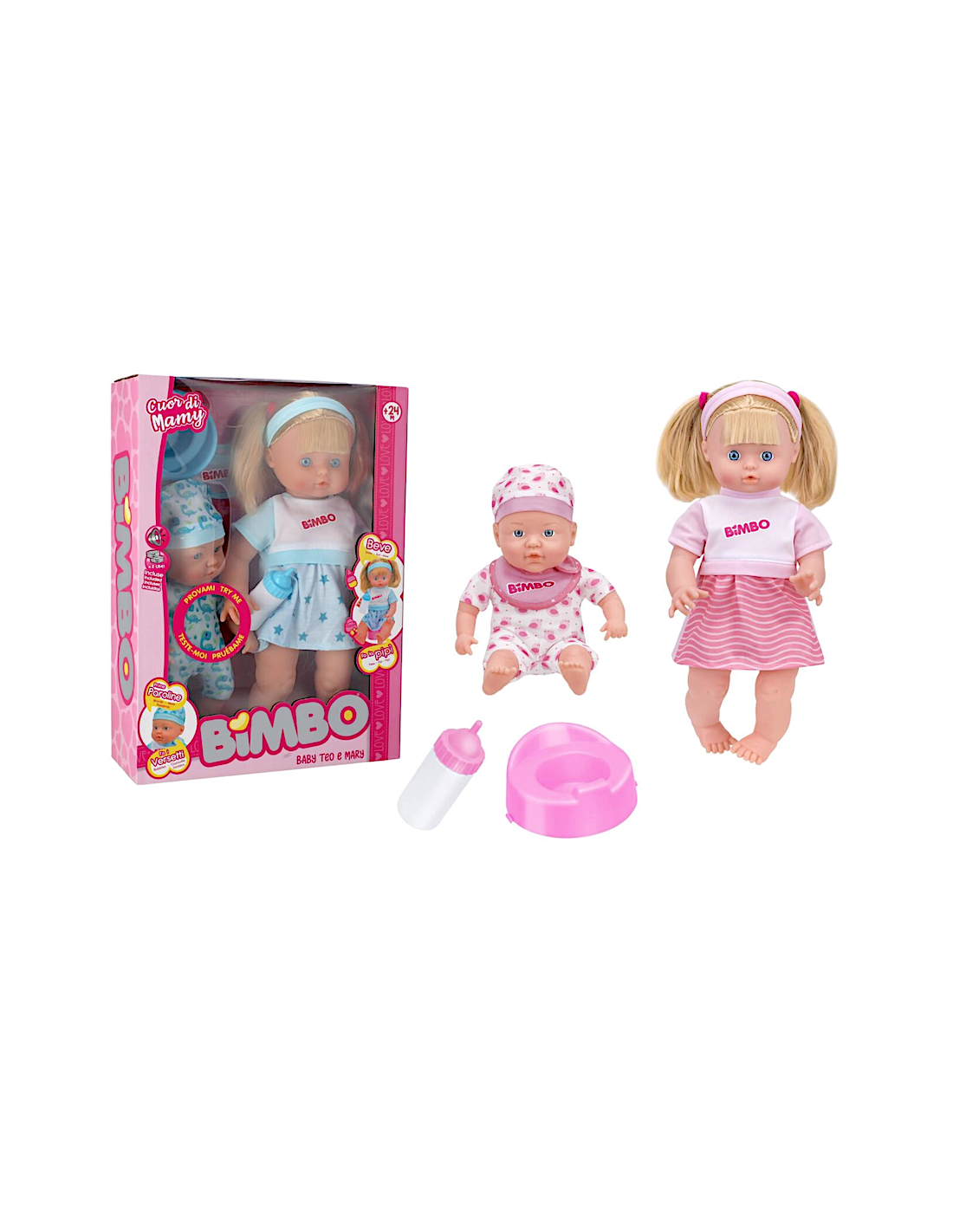 BIMBO 43015 COPPIA BAMBOLE 40/30CM ASSORTITO