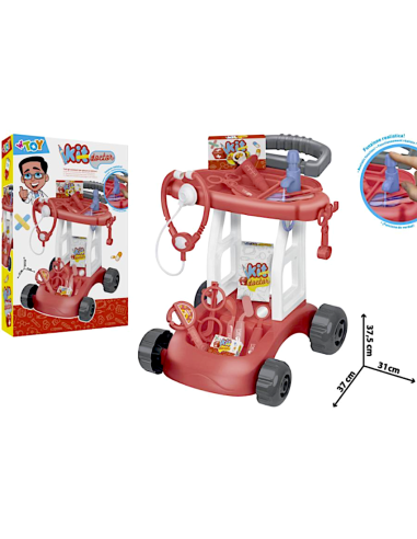 PRESCOLARI: vendita online CARRELLO DOTTORE CON 14 ACCESSORI, GIOCO BAMBINI in offerta